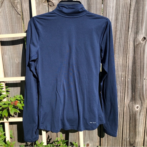 Nike Dri Fit Element Quarter Zip Women’s small Navy Warm up Top S - Picture 6 of 7